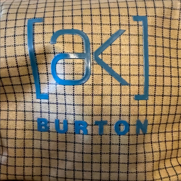 Burton Checkered Tan and Blue Backpack - Picture 2 of 11